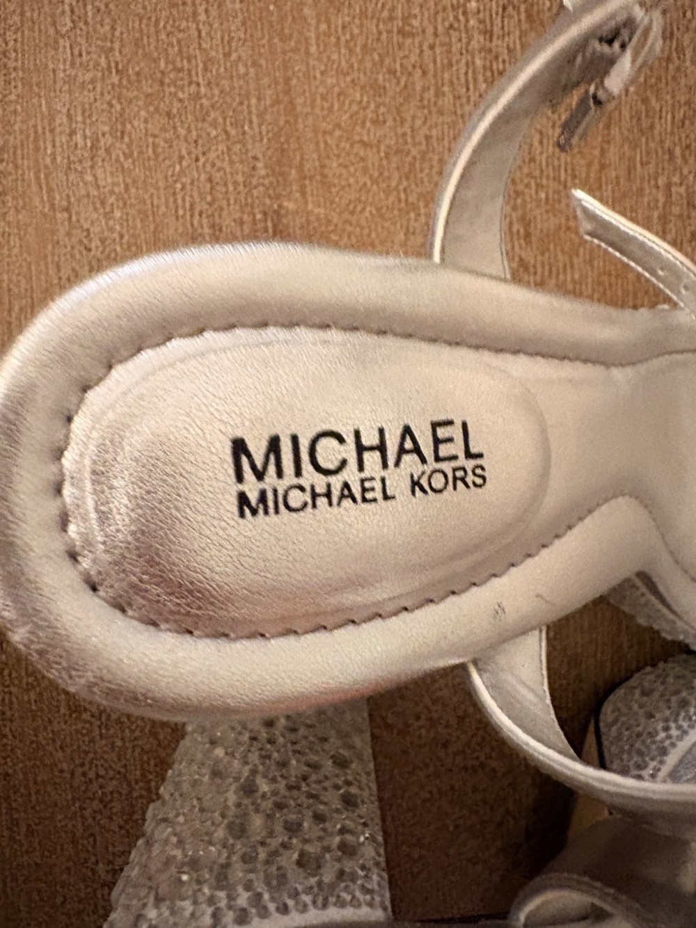 Michael Kors Silver Platform Heels - Picture 4 of 4